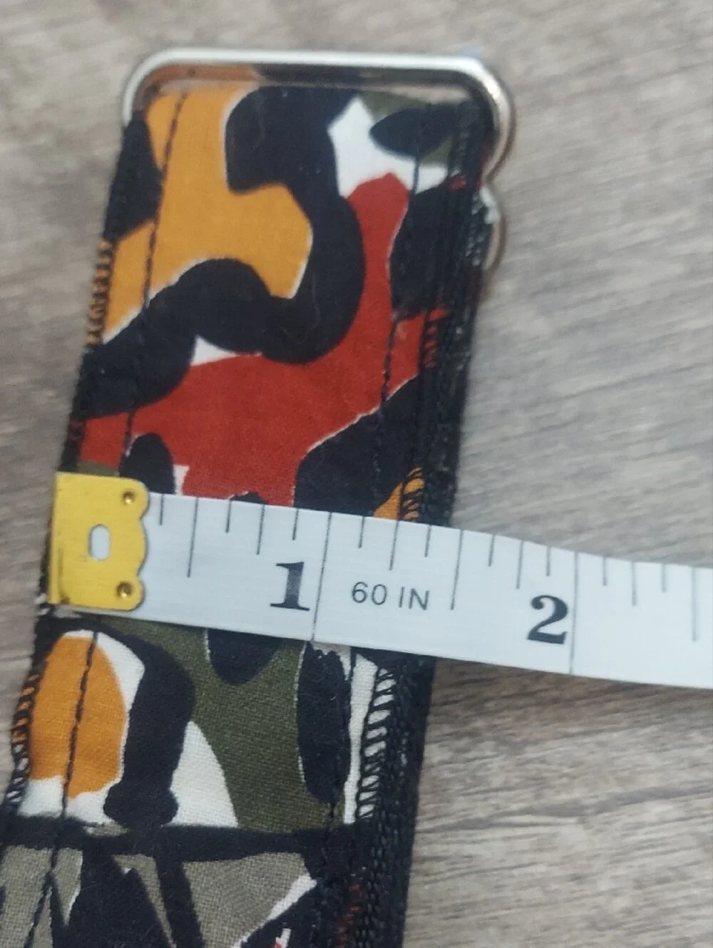 Retro Mid-Century Abstract Handmade Custom Martingale Dog Collar 1.5